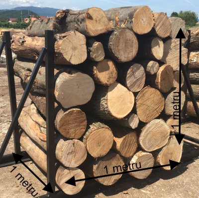 Lemn de foc rotund 1 metru cub